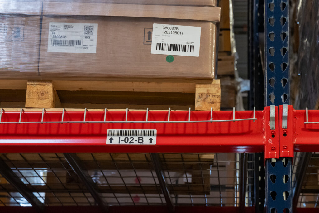 SMH Logistics - Michigan - Warehouse Management System - shelving barcodes